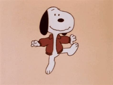 Tons of hilarious Dance GIFs to choose from. . Snoopy happy dance gif
